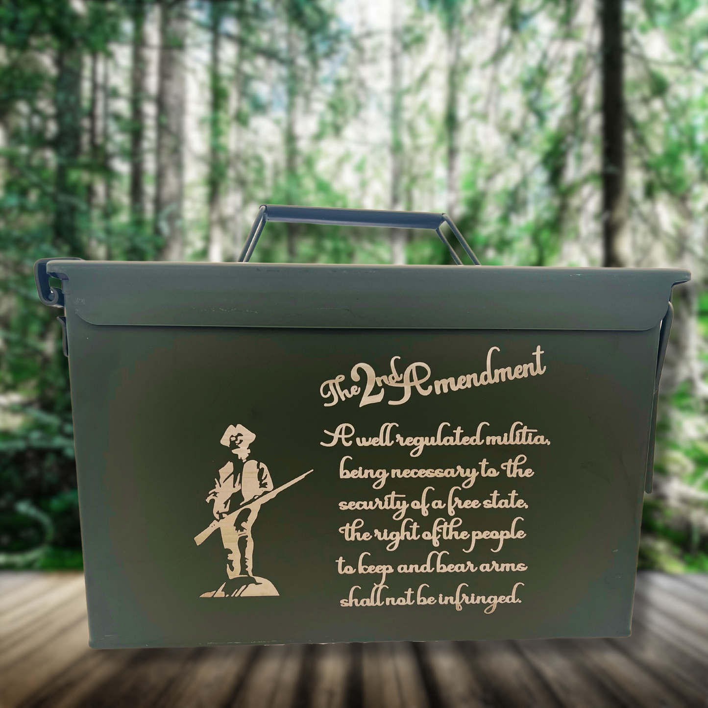2nd Amendment - Engraved Ammo Can