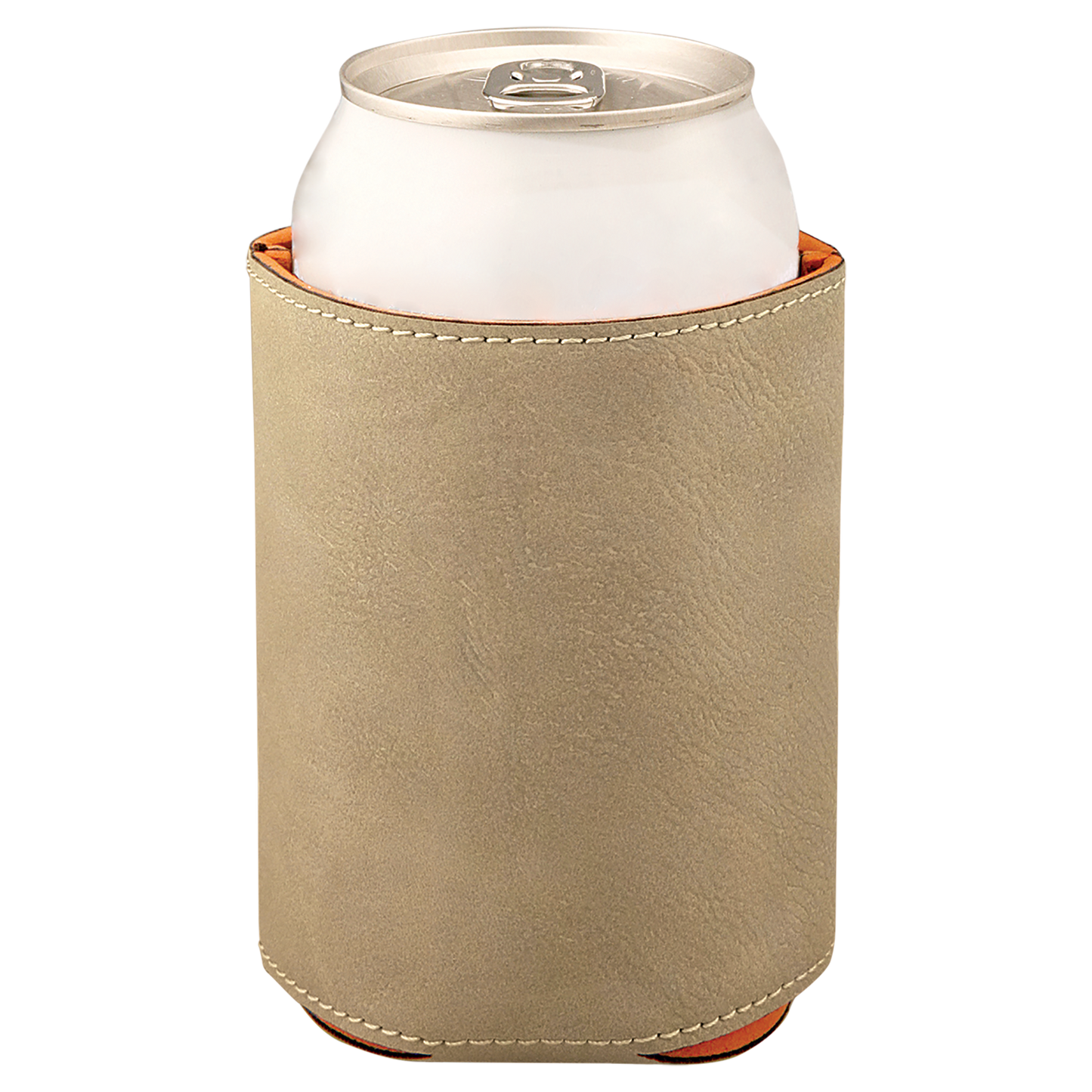 Custom Laser Engraved 3-3/4" Leatherette Beverage Holder (Koozie) - Upload Your Logo, Brand, or Image