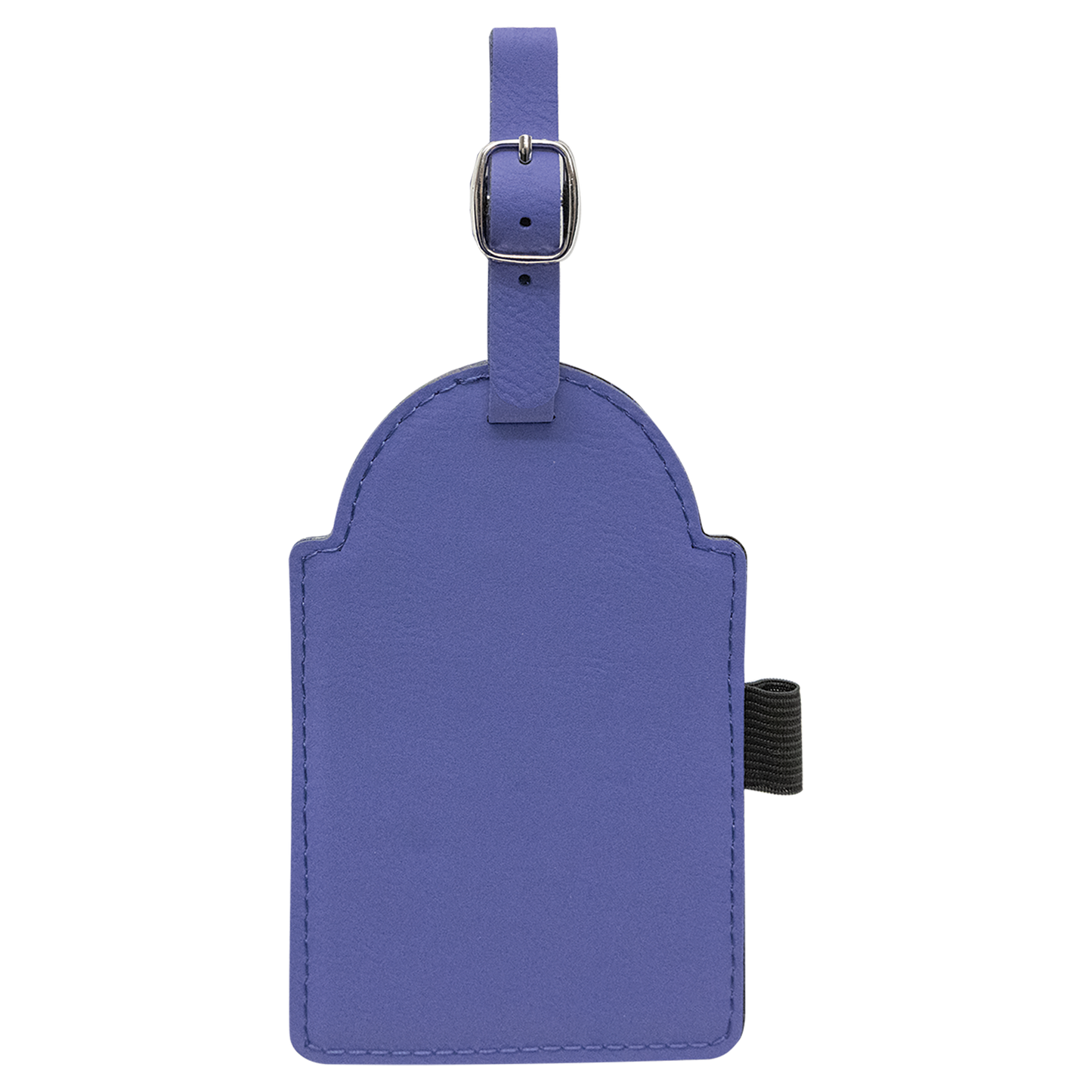 5" x 3 1/4" Custom Engraved Leatherette Golf Bag Tag with 3 Wooden Tees