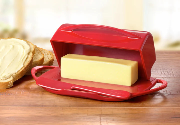 Butterie Butter Dish with attached Flip-Top Lid
