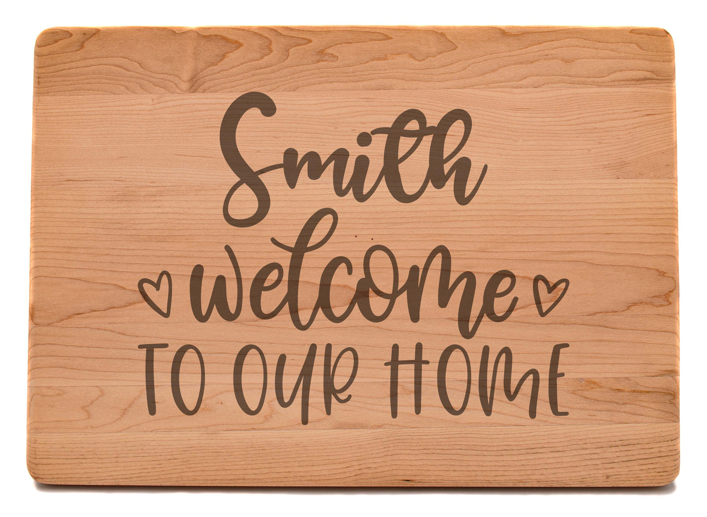 Custom Engraved Maple Cutting Board with Juice Groove