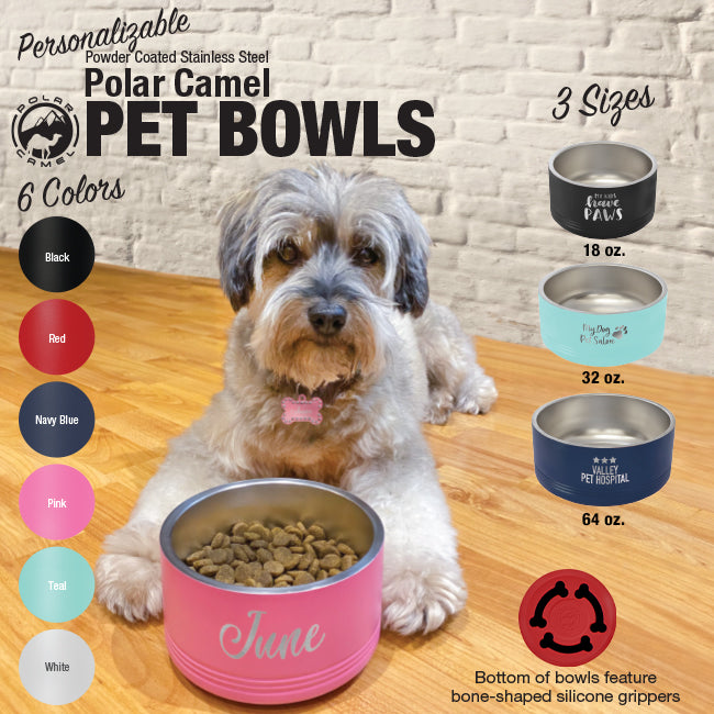 Custom Engraved Dog Bowl by Polar Camel