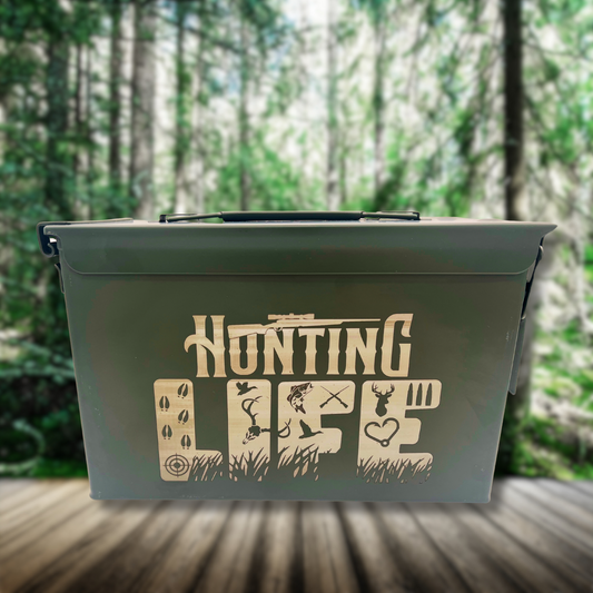 Hunting Life - Engraved Ammo Can