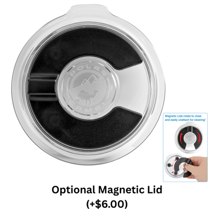 Custom Laser Engraved 20oz Stainless Steel Leatherette Tumbler - Upload Your Logo, Brand, or Image