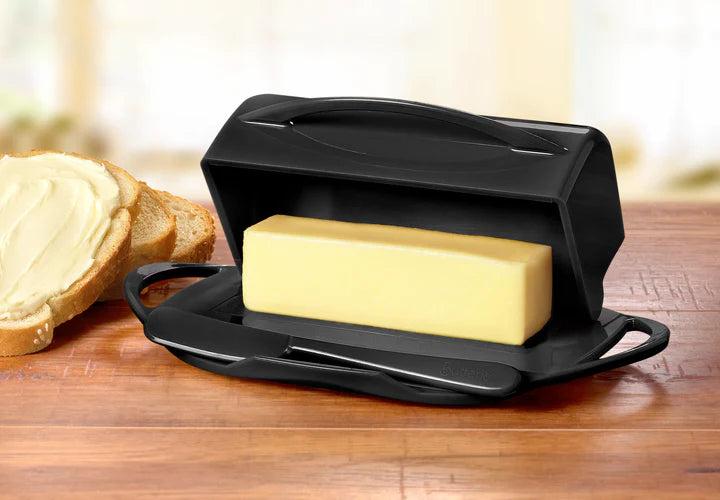 Butterie Butter Dish with attached Flip-Top Lid