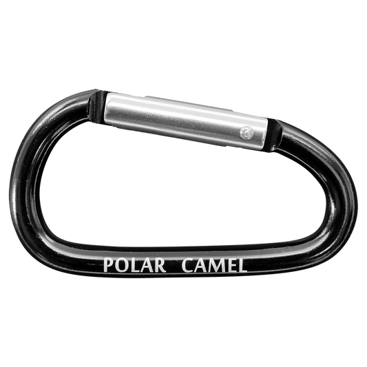 Polar Camel Water Bottle Carabiner-Black