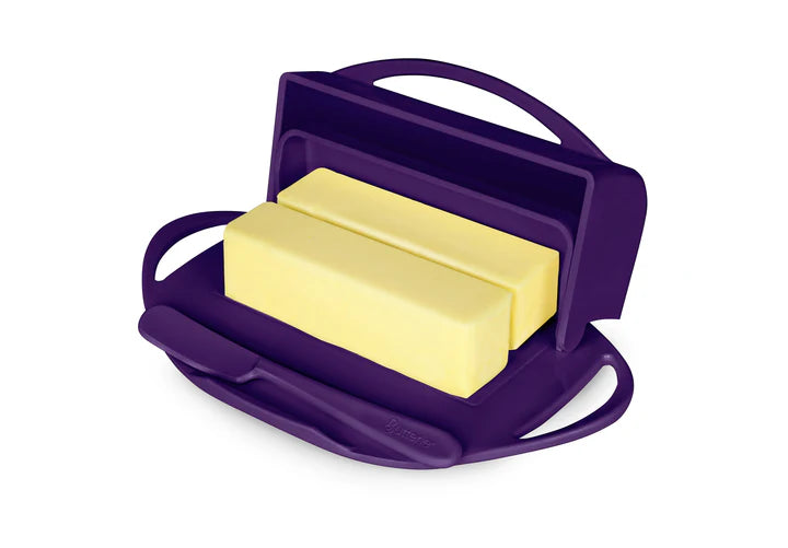 Butterie Butter Dish with attached Flip-Top Lid