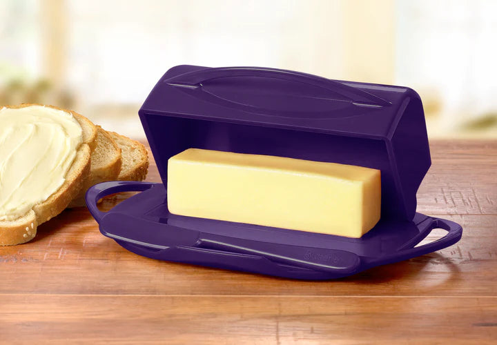 Butterie Butter Dish with attached Flip-Top Lid