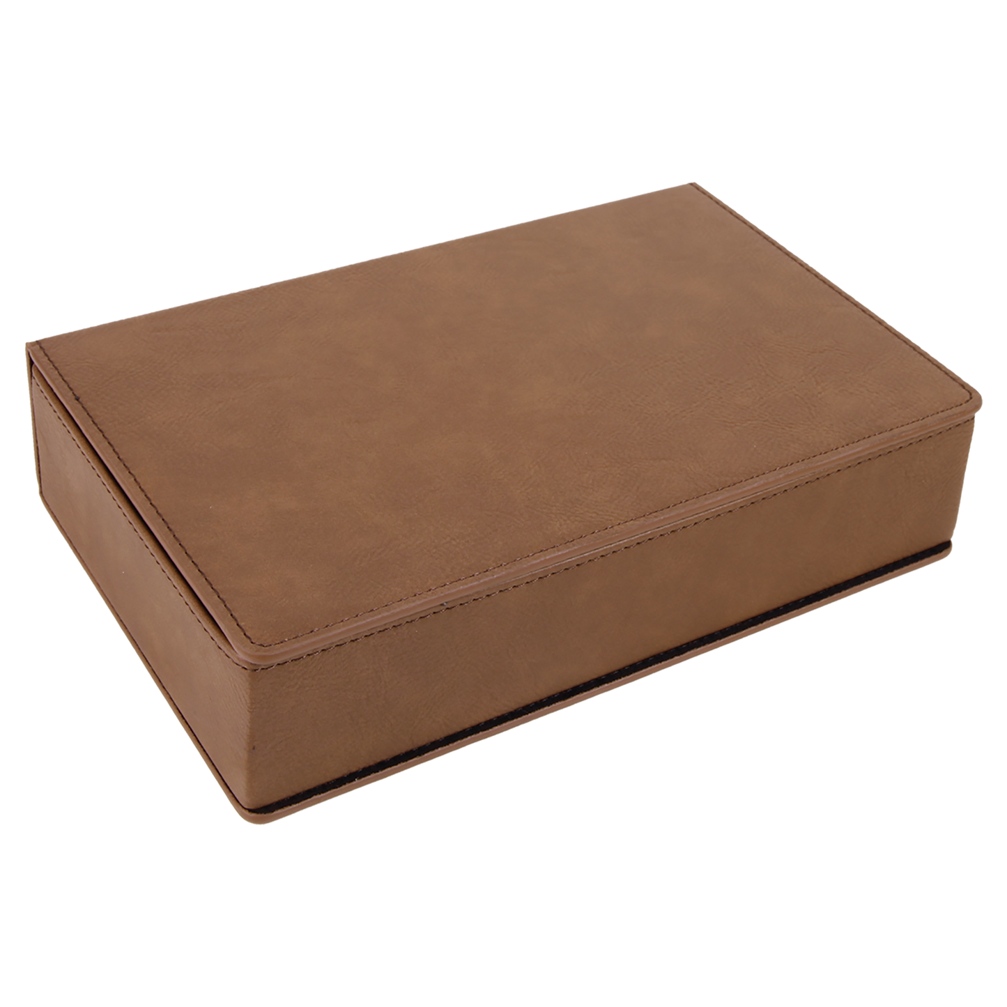 6 oz. Custom Engraved Leatherette Flask Gift Set
