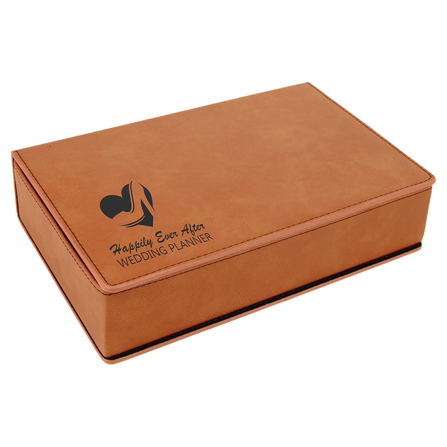 6 oz. Custom Engraved Leatherette Flask Gift Set