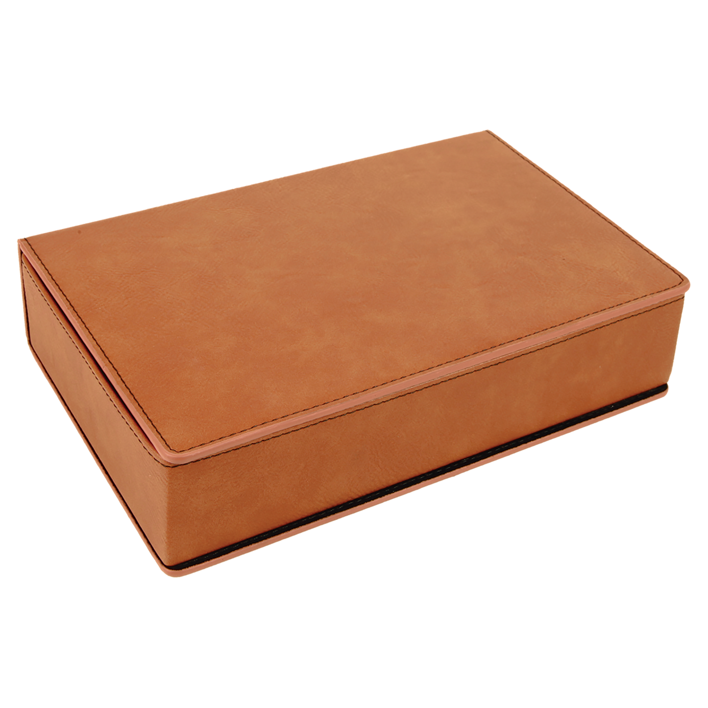 6 oz. Custom Engraved Leatherette Flask Gift Set