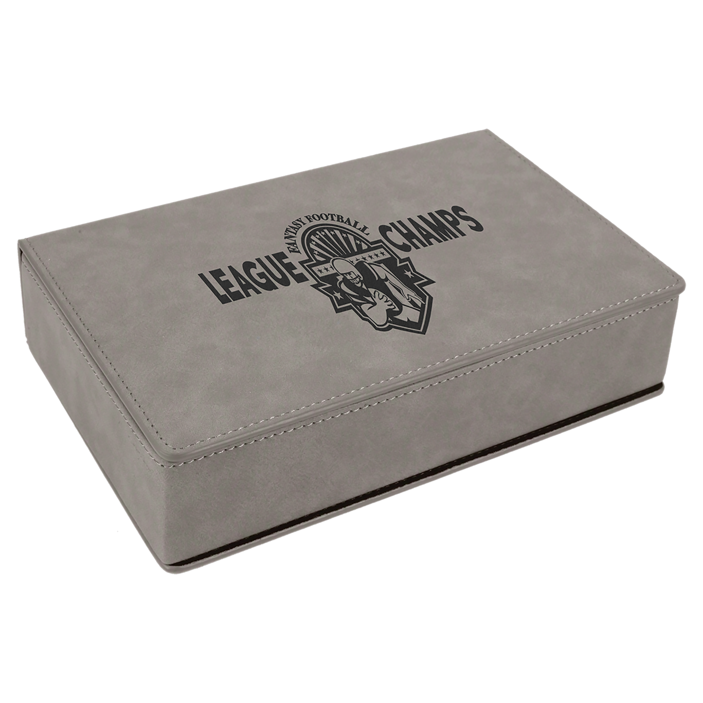 6 oz. Custom Engraved Leatherette Flask Gift Set