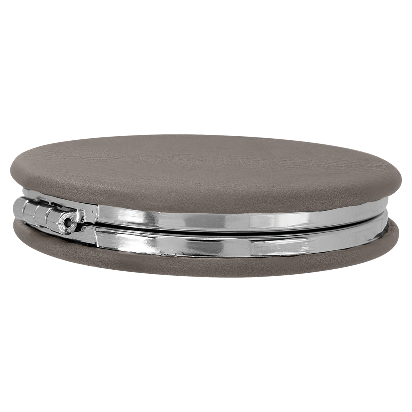 2 1/2" Custom Engraved Leatherette Compact Mirror
