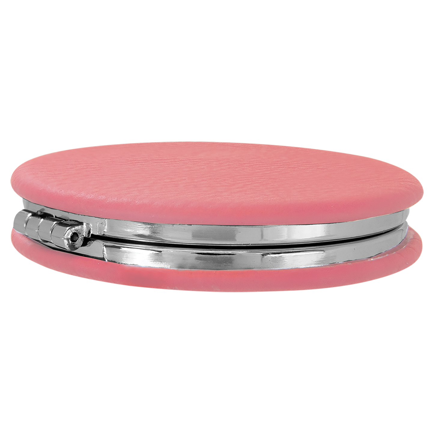 2 1/2" Custom Engraved Leatherette Compact Mirror