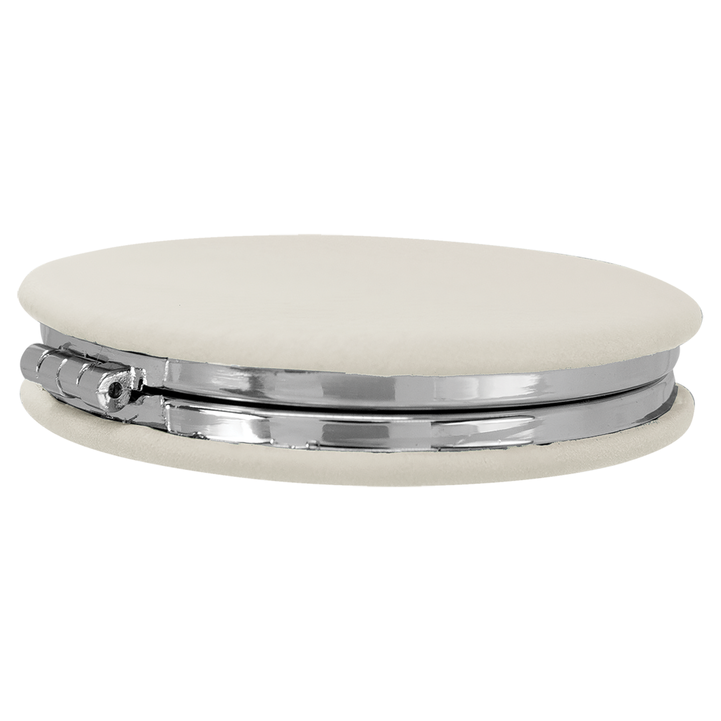 2 1/2" Custom Engraved Leatherette Compact Mirror