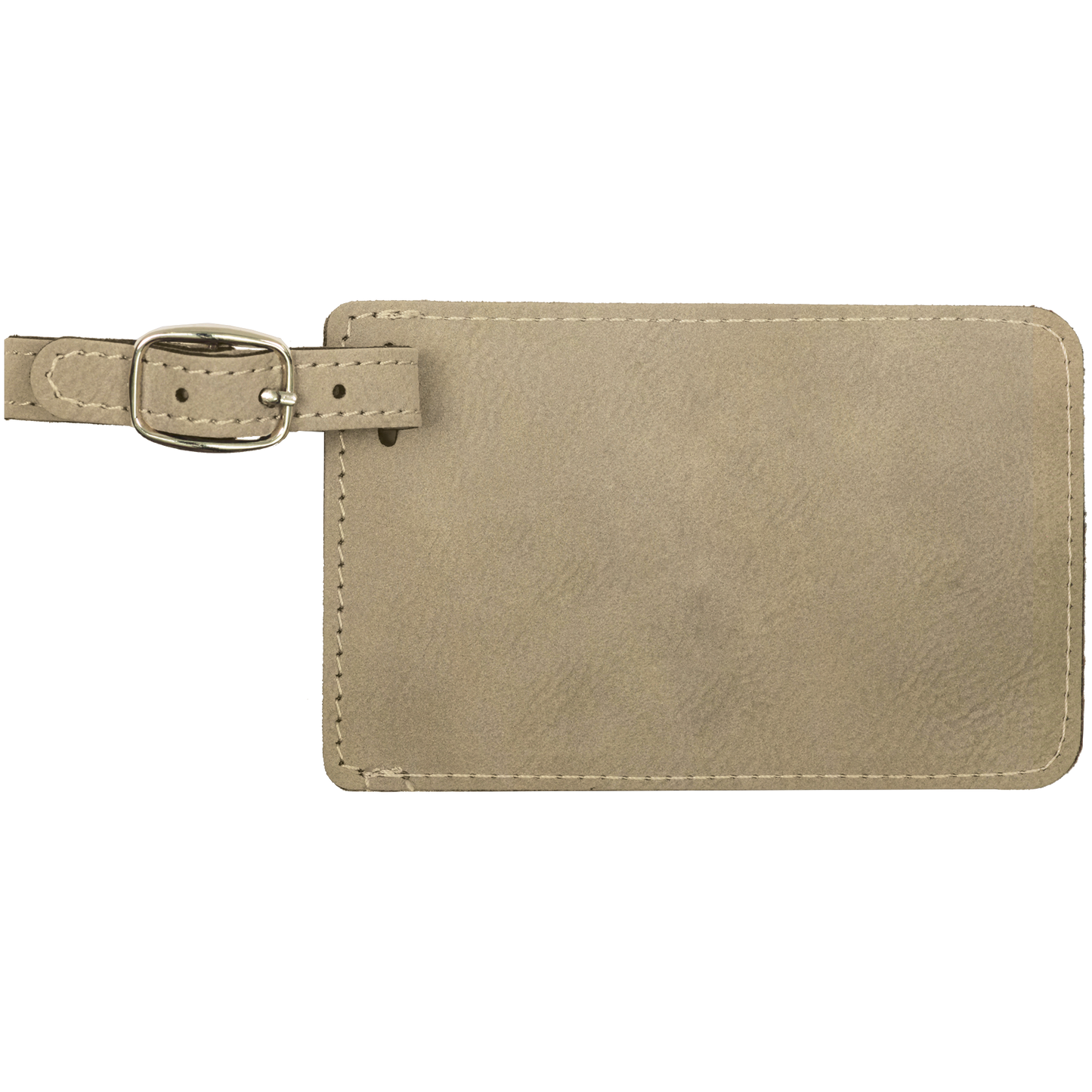 4 1/4" x 2 3/4" Custom Engraved Leatherette Luggage Tag
