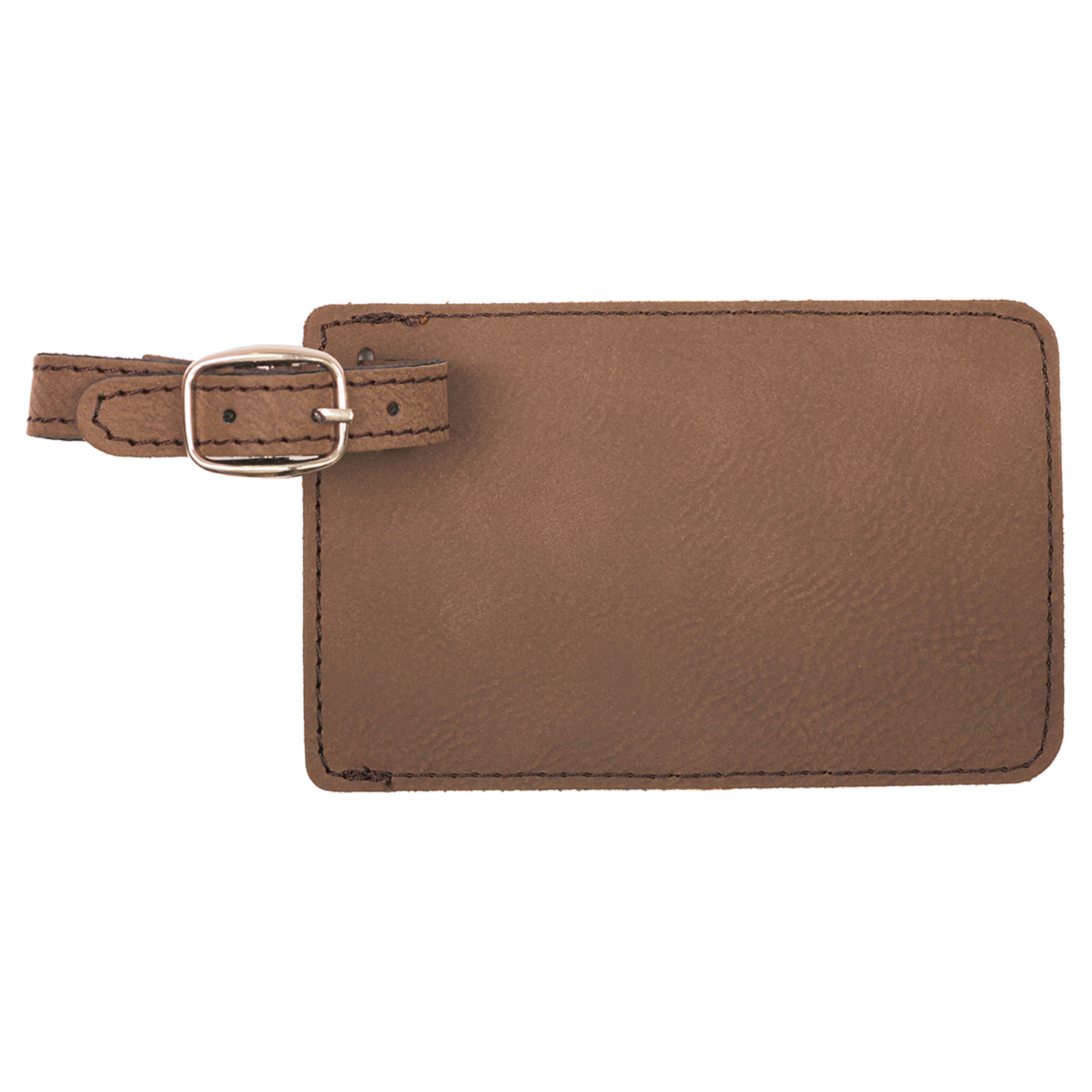 4 1/4" x 2 3/4" Custom Engraved Leatherette Luggage Tag