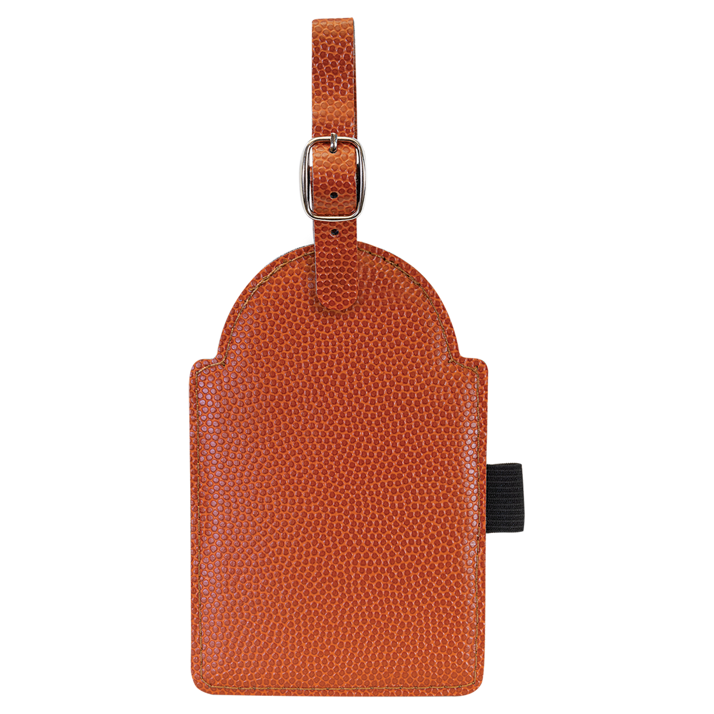 5" x 3 1/4" Custom Engraved Leatherette Golf Bag Tag with 3 Wooden Tees