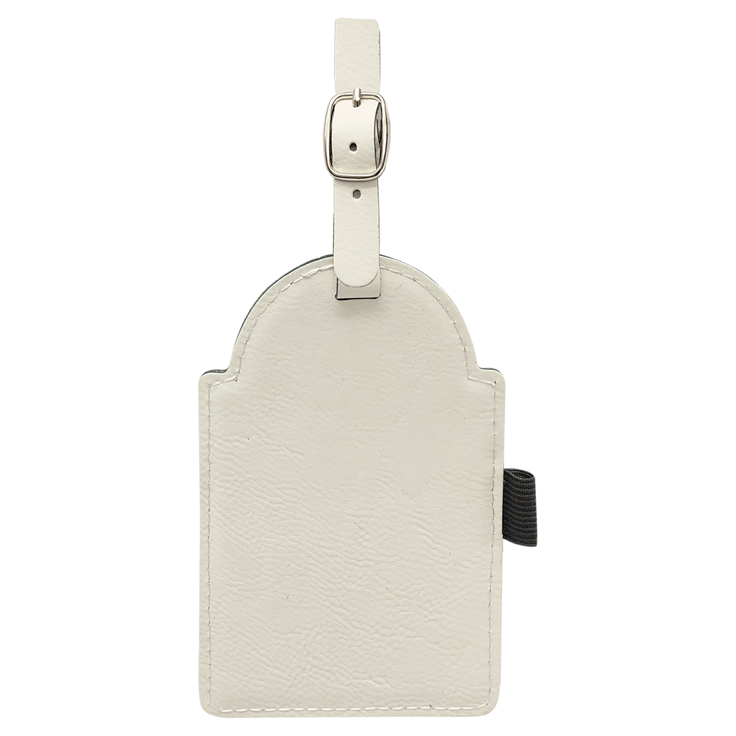 5" x 3 1/4" Custom Engraved Leatherette Golf Bag Tag with 3 Wooden Tees