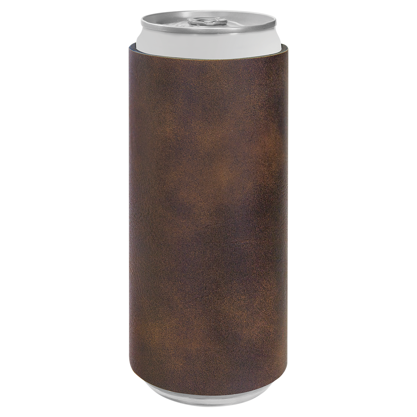 Custom Laser Engraved Slim Leatherette Beverage Holder (Koozie) - Upload Your Logo, Brand, or Image