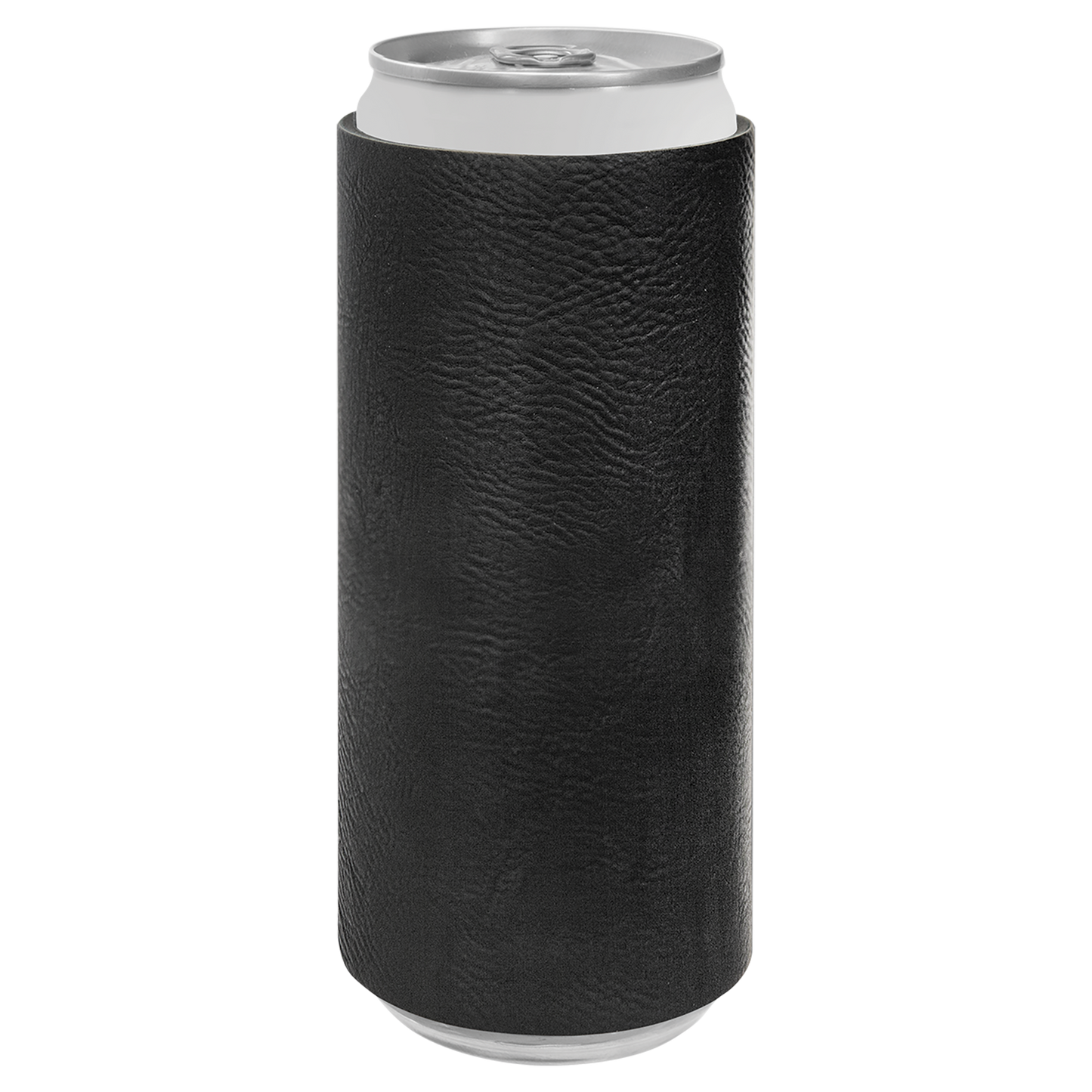 Custom Laser Engraved Slim Leatherette Beverage Holder (Koozie) - Upload Your Logo, Brand, or Image