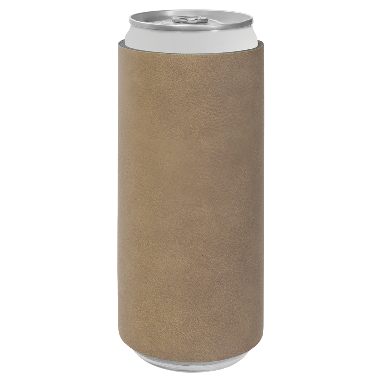 Custom Laser Engraved Slim Leatherette Beverage Holder (Koozie) - Upload Your Logo, Brand, or Image