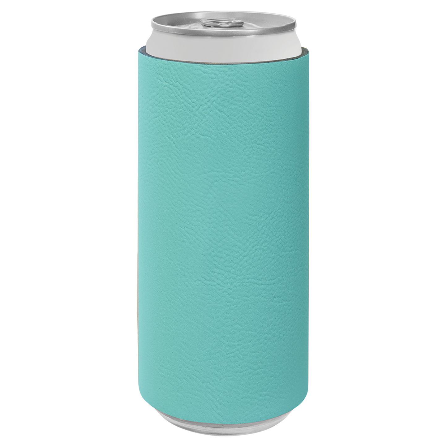 Custom Laser Engraved Slim Leatherette Beverage Holder (Koozie) - Upload Your Logo, Brand, or Image