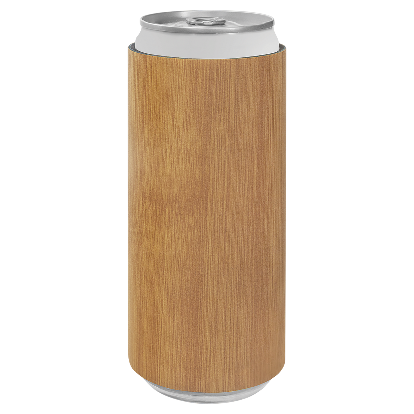 Custom Laser Engraved Slim Leatherette Beverage Holder (Koozie) - Upload Your Logo, Brand, or Image