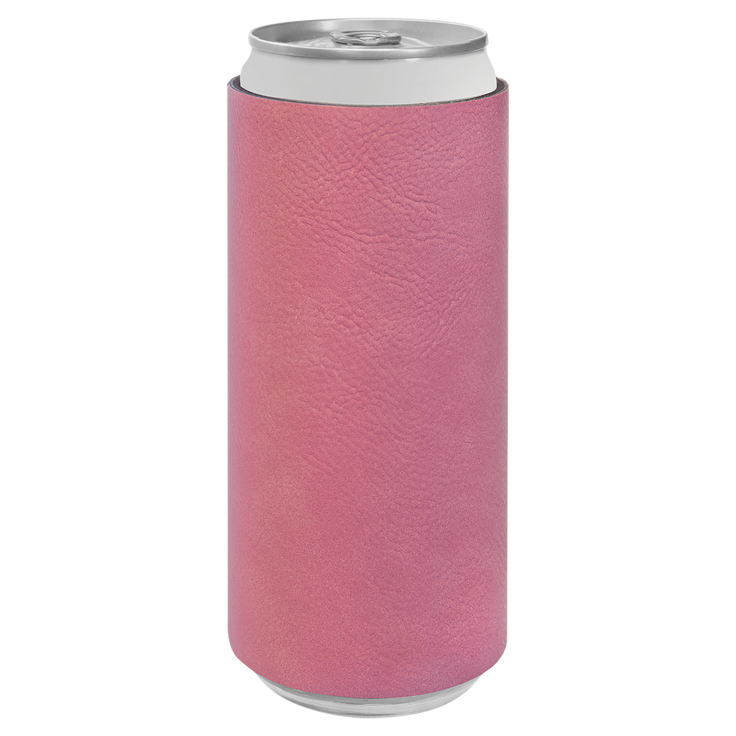 Custom Laser Engraved Slim Leatherette Beverage Holder (Koozie) - Upload Your Logo, Brand, or Image
