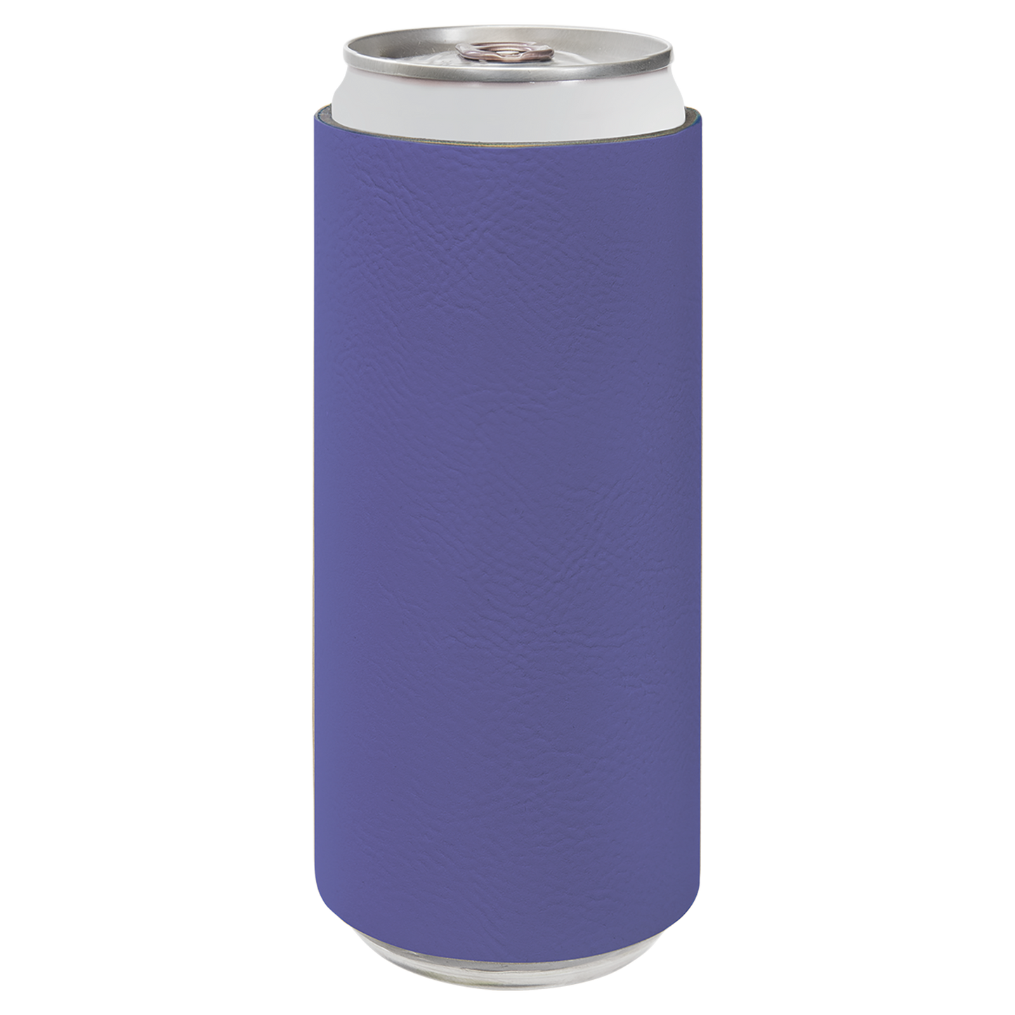 Custom Laser Engraved Slim Leatherette Beverage Holder (Koozie) - Upload Your Logo, Brand, or Image