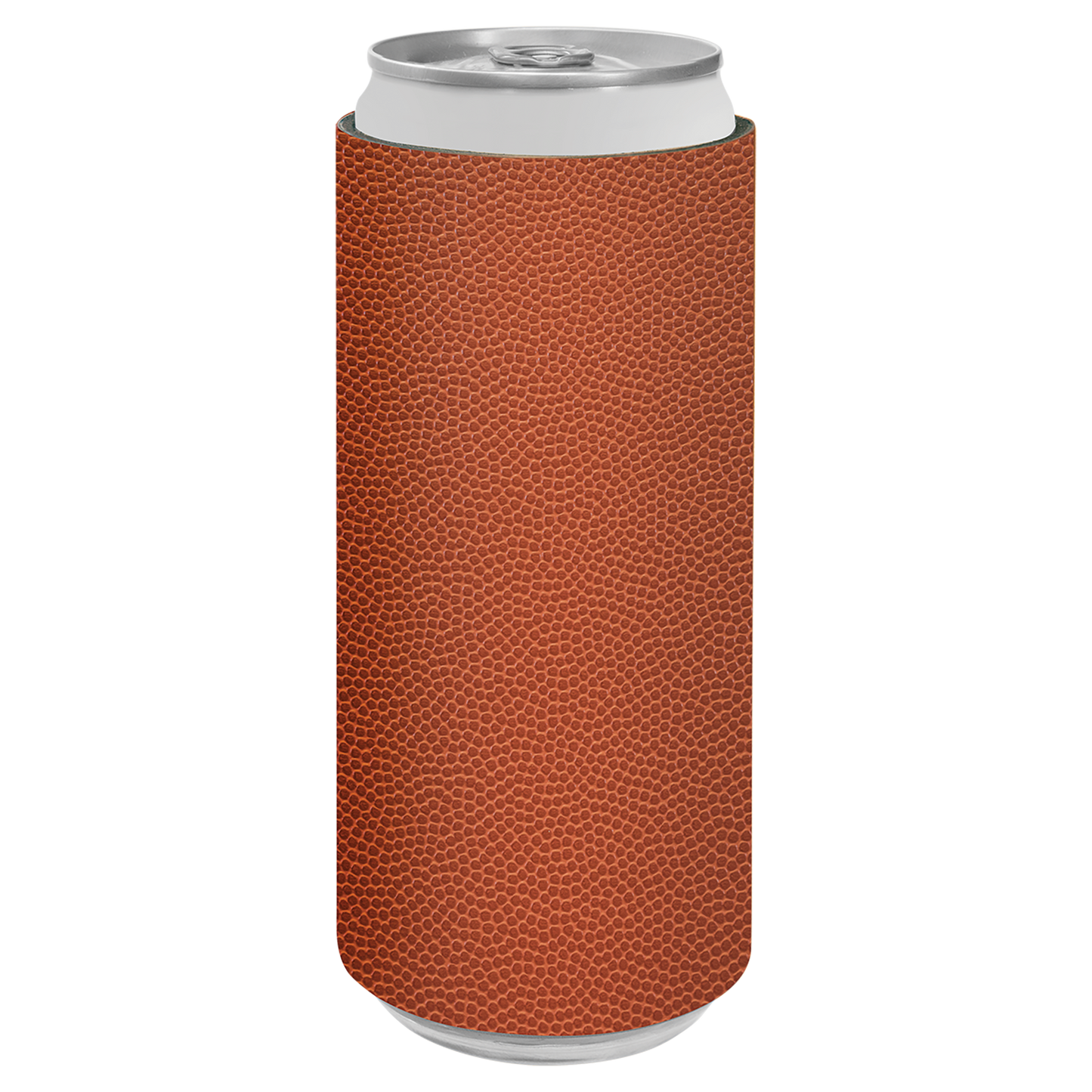 Custom Laser Engraved Slim Leatherette Beverage Holder (Koozie) - Upload Your Logo, Brand, or Image