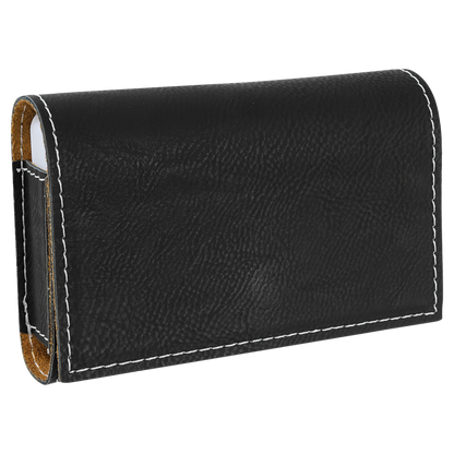 4 3/4" x 3 1/8" Custom Engraved Leatherette Pill Box