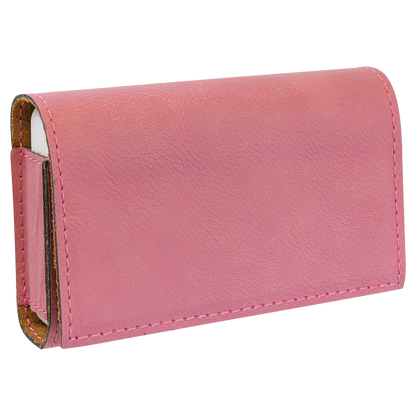 4 3/4" x 3 1/8" Custom Engraved Leatherette Pill Box
