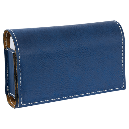 4 3/4" x 3 1/8" Custom Engraved Leatherette Pill Box