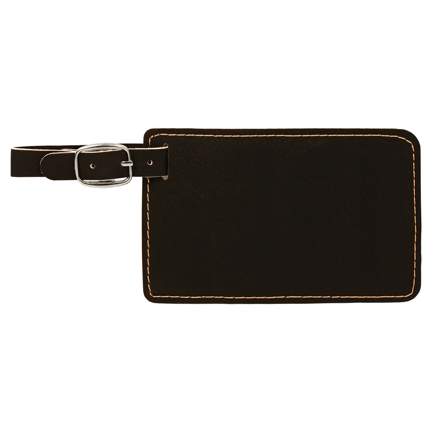 4 1/4" x 2 3/4" Custom Engraved Leatherette Luggage Tag