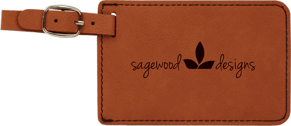 Rawhide 4 1/4" x 2 3/4" Laserable Leatherette Luggage Tag