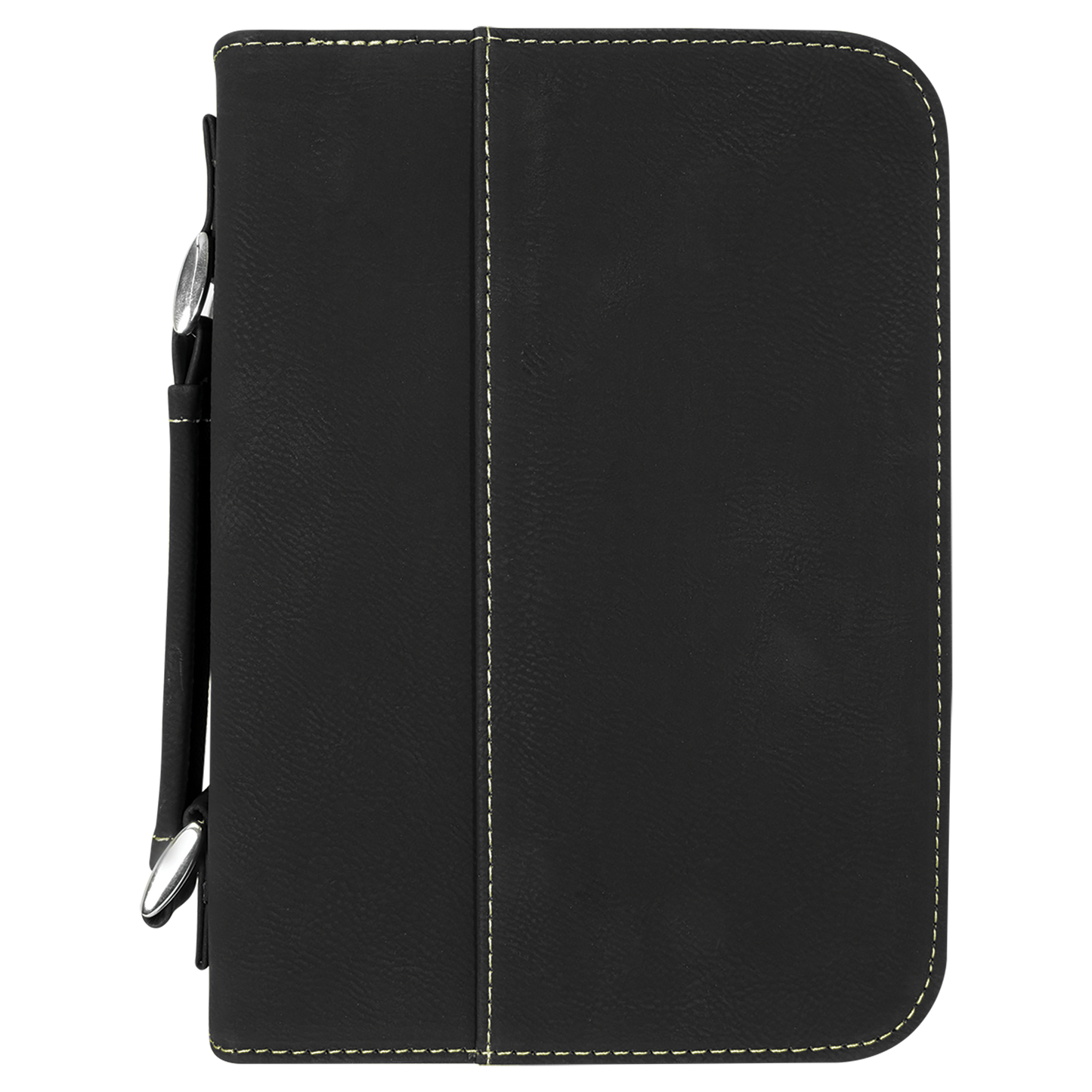 6 3/4" x 9 1/4" Leatherette Book/Bible Cover with Handle & Zipper