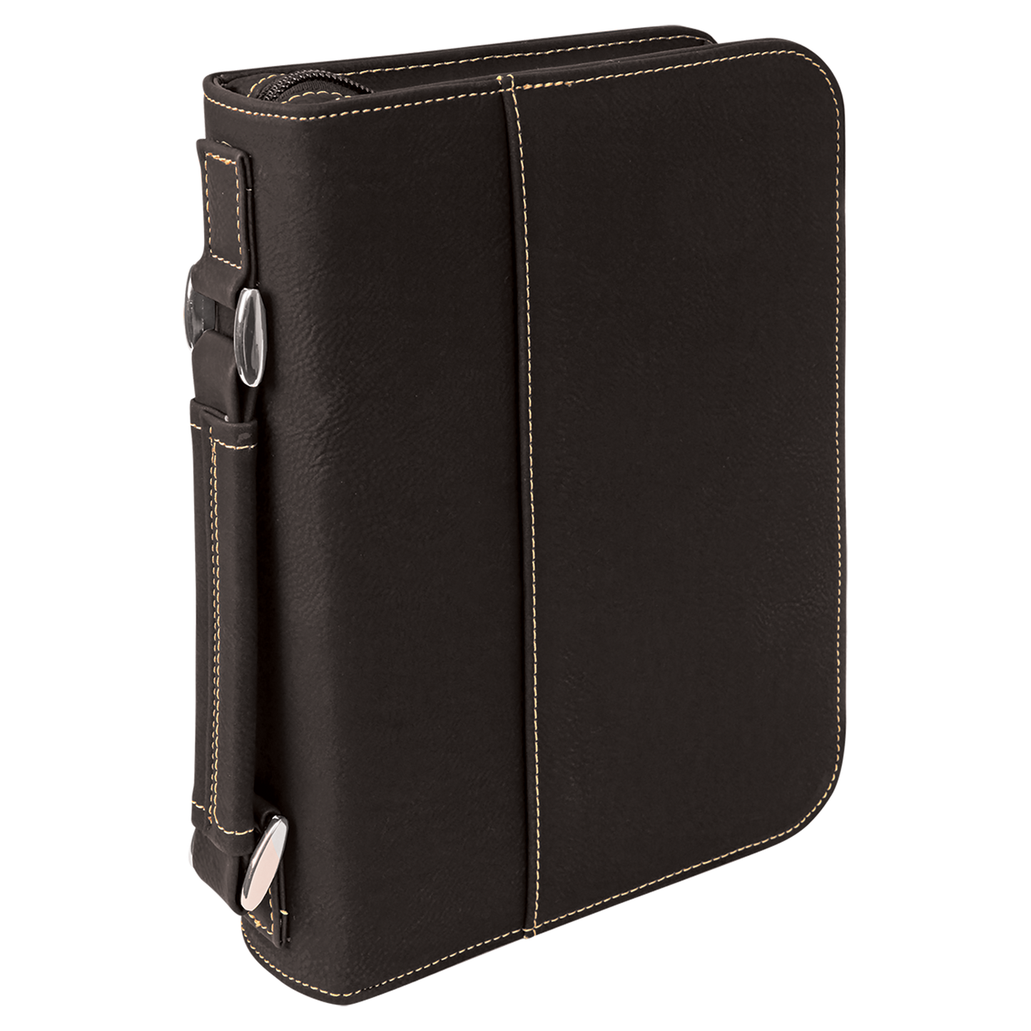 6 3/4" x 9 1/4" Leatherette Book/Bible Cover with Handle & Zipper