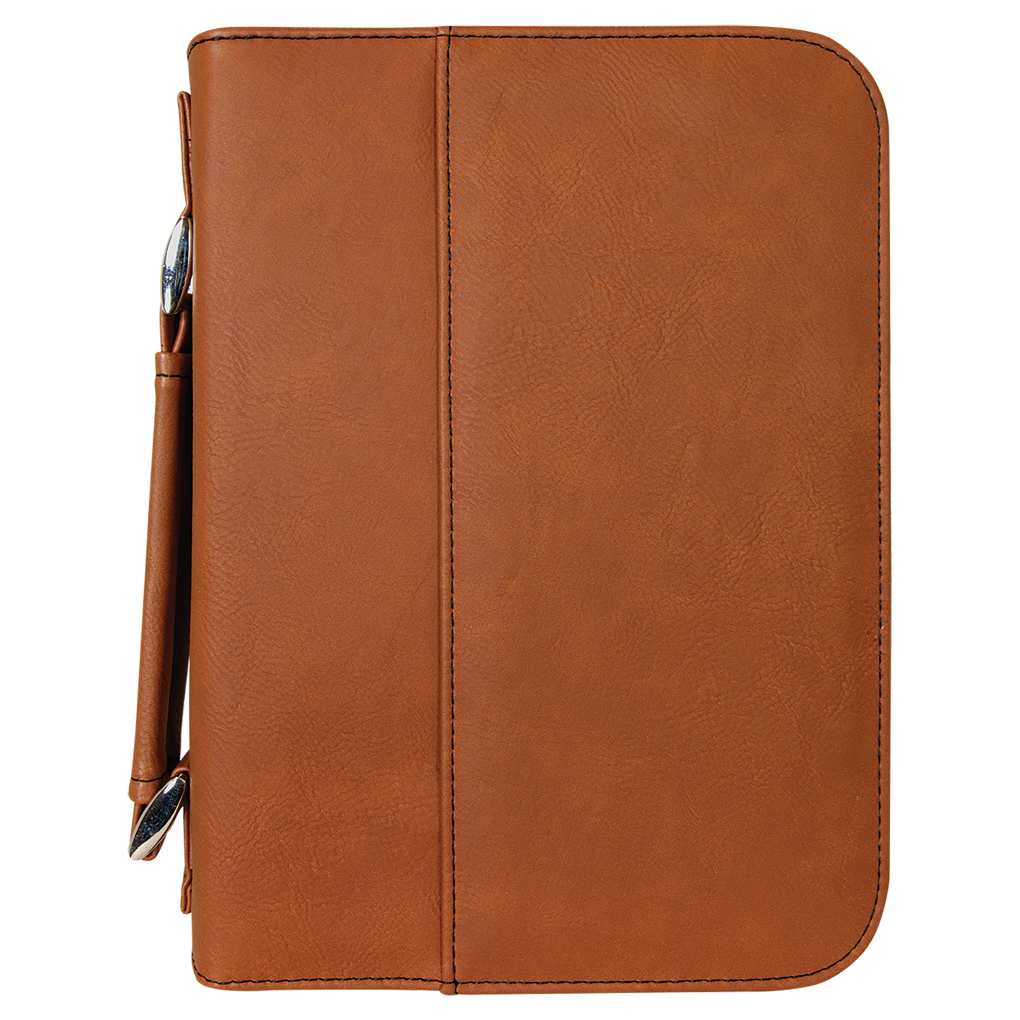 6 3/4" x 9 1/4" Leatherette Book/Bible Cover with Handle & Zipper