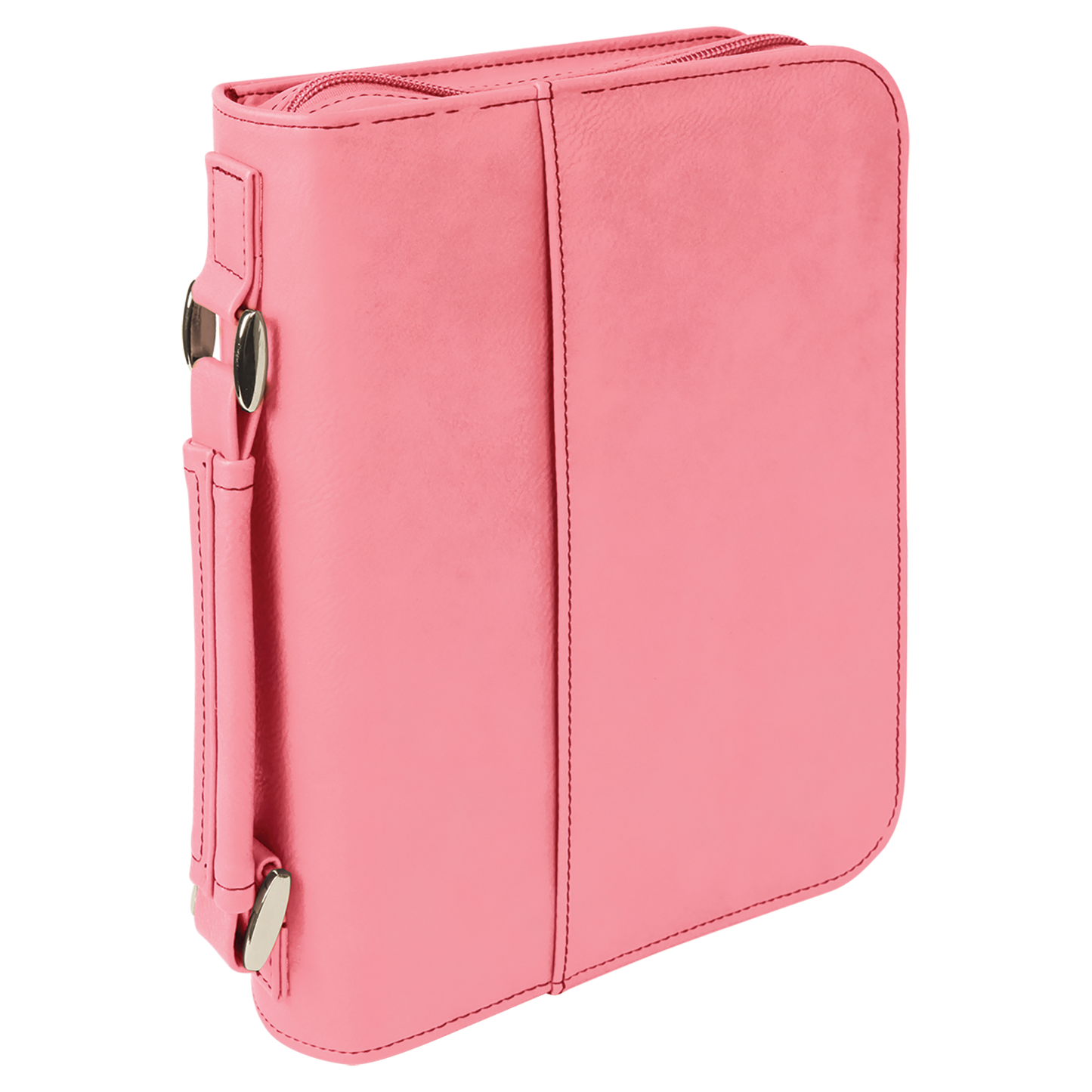 6 3/4" x 9 1/4" Leatherette Book/Bible Cover with Handle & Zipper
