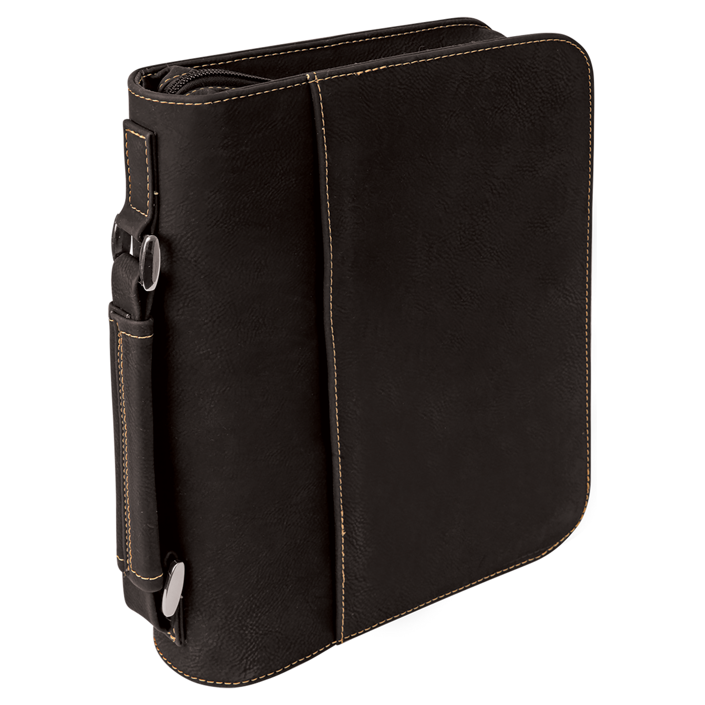 7 1/2" x 10 3/4" Leatherette Book/Bible Cover with Handle & Zipper