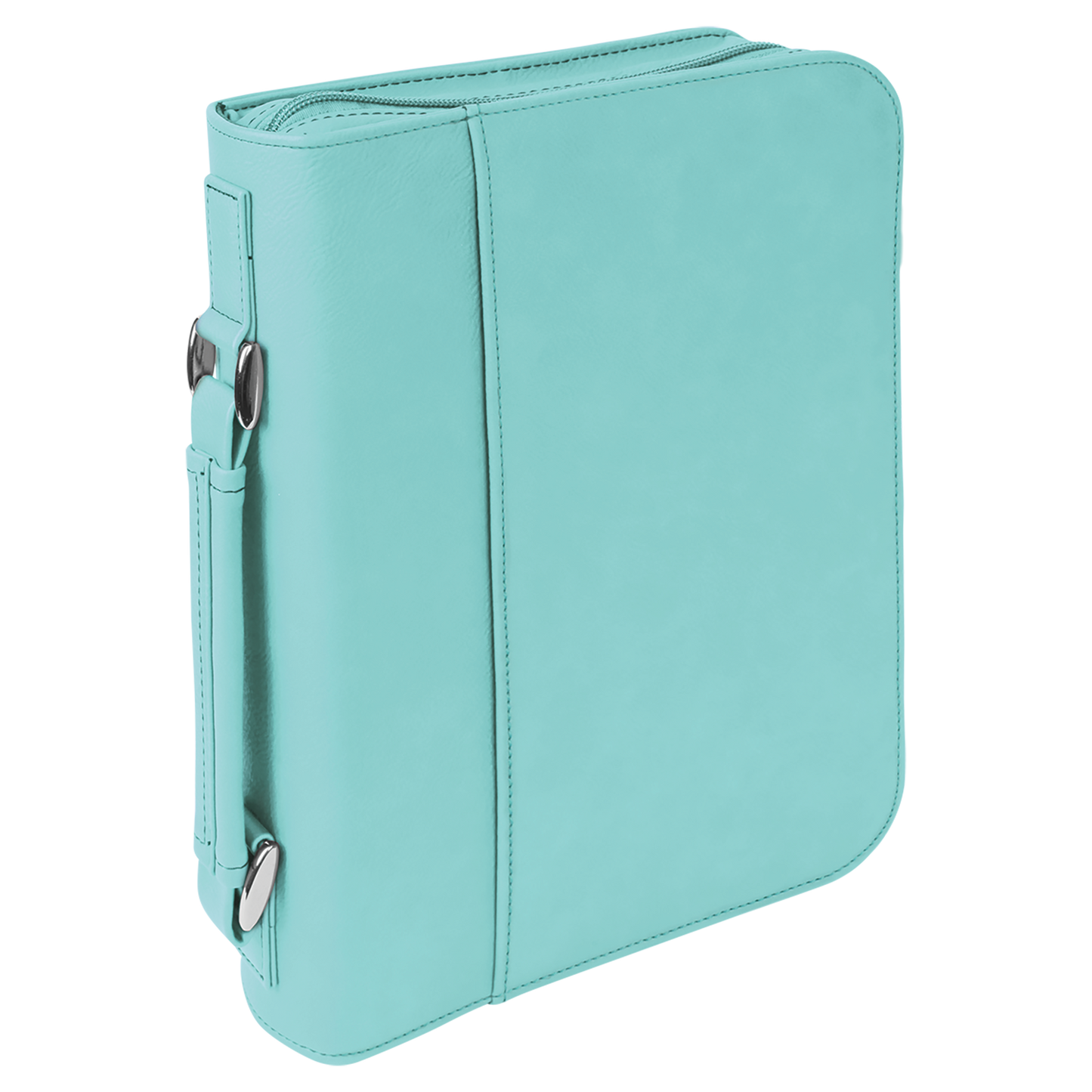 7 1/2" x 10 3/4" Leatherette Book/Bible Cover with Handle & Zipper