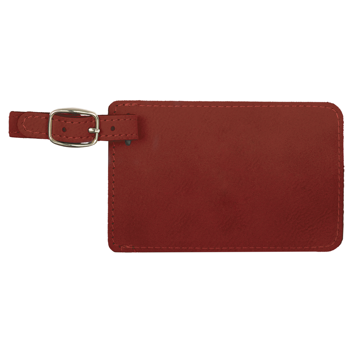 4 1/4" x 2 3/4" Custom Engraved Leatherette Luggage Tag