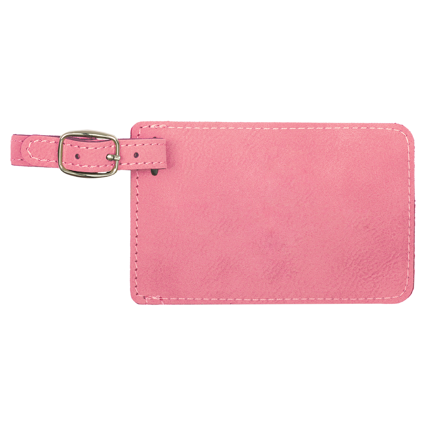 4 1/4" x 2 3/4" Custom Engraved Leatherette Luggage Tag