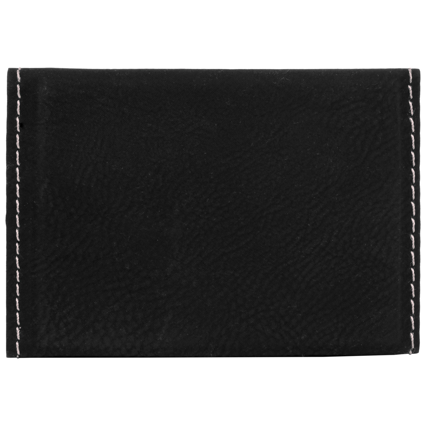 3 3/4" x 2 3/4" Custom Engraved Leatherette Hard Business Card Holder