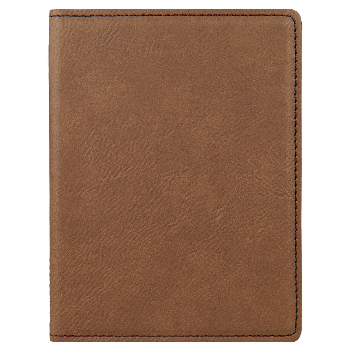 4 1/4" x 5 1/2" Custom Engraved Leatherette Passport Holder