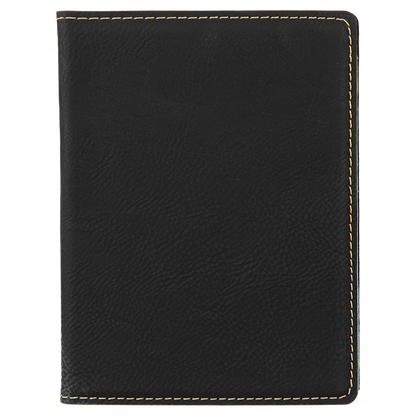 4 1/4" x 5 1/2" Custom Engraved Leatherette Passport Holder