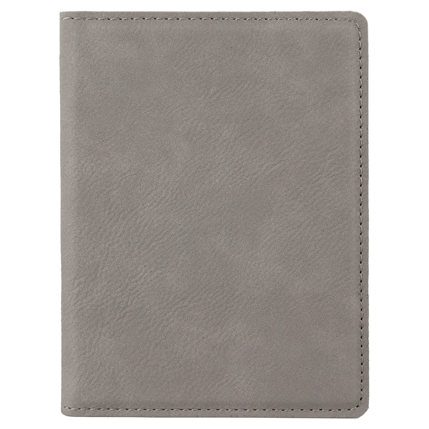 4 1/4" x 5 1/2" Custom Engraved Leatherette Passport Holder