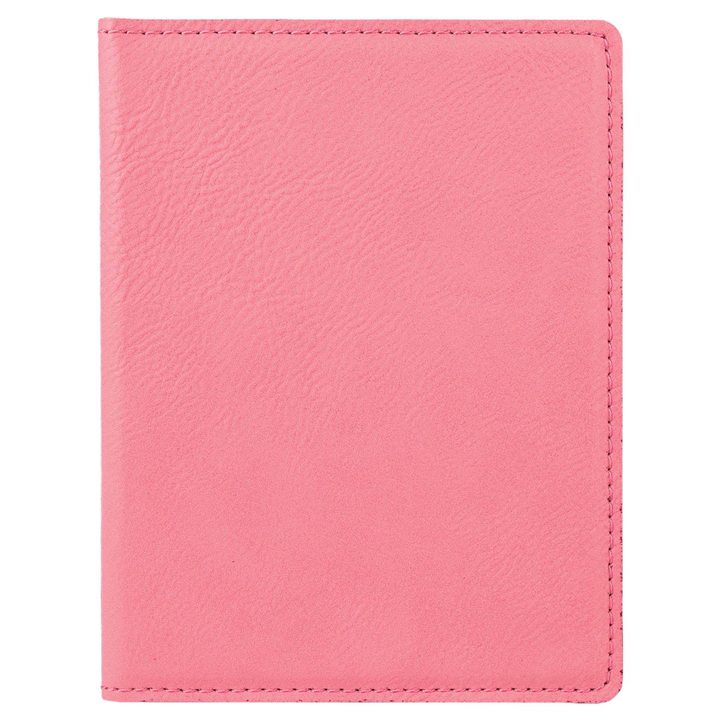4 1/4" x 5 1/2" Custom Engraved Leatherette Passport Holder