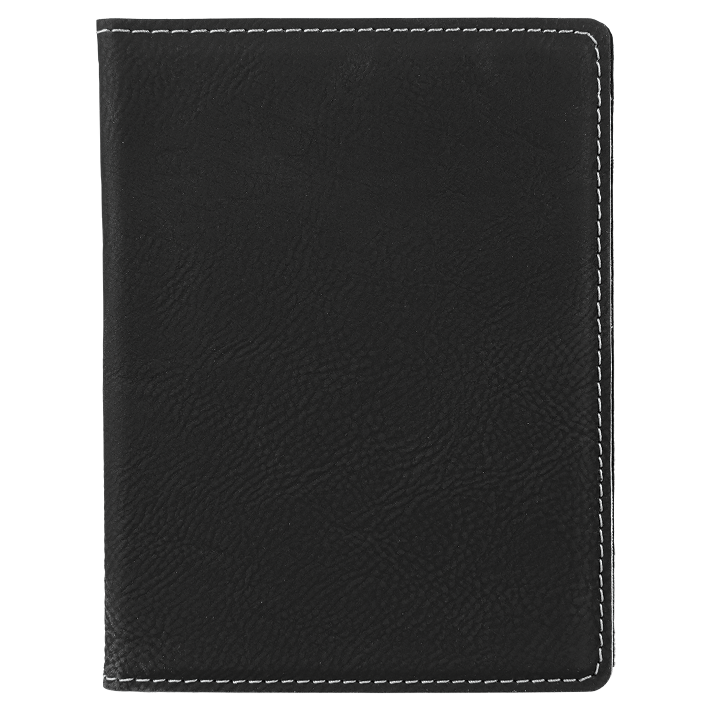 4 1/4" x 5 1/2" Custom Engraved Leatherette Passport Holder